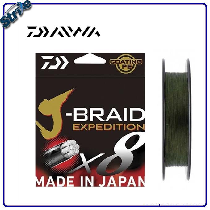 daiwa J-Braid Expedition X8 Dark Green Mt.150 0,06 mm.