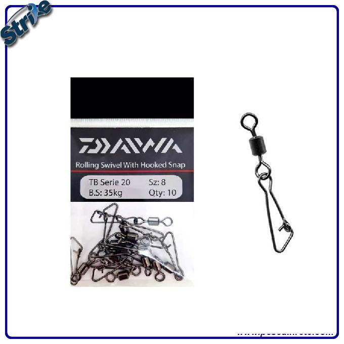 daiwa TB Serie 20 Girella Rolling Con Moschettone Size 12